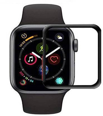 CEDO Edge To Edge Tempered Glass for Apple iWatch (Series 4-Black)(Pack of 1)