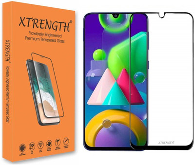 XTRENGTH Edge To Edge Tempered Glass for Samsung Galaxy M21(Pack of 1)