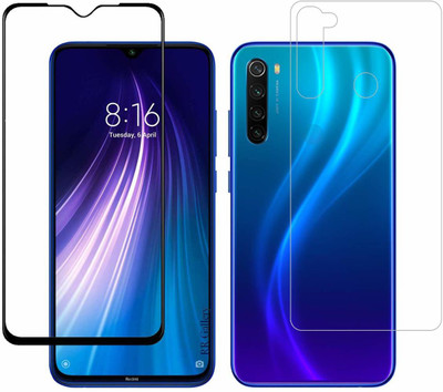 ELEF Front and Back Tempered Glass for Redmi Note 8(Pack of 2)