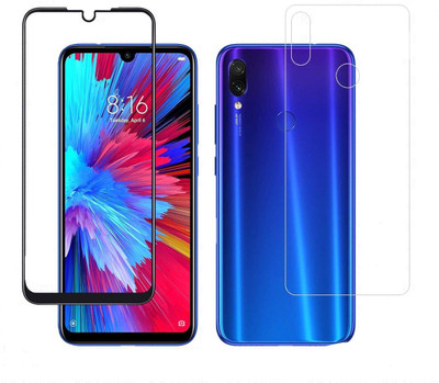 ELEF Front and Back Tempered Glass for Redmi Note 7S(Pack of 2)