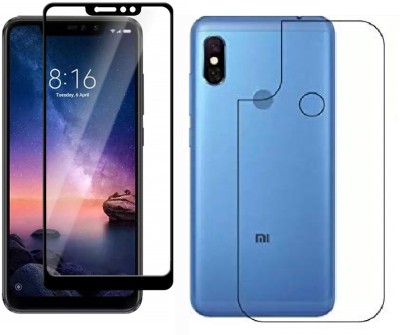 VOSKI Front and Back Tempered Glass for Mi Redmi Note 6 Pro(Pack of 2)