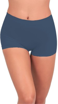 QSN STUFF Solid Women Blue Cycling Shorts