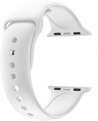 Frazil Soft Silicone Sport 42mm/44mm Band White Smart Watch Strap(White)
