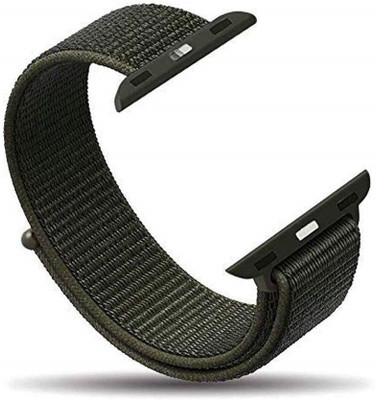 Juberous Soft Lightweight Breathable Nylon Loop Sport 42mm/44mm Band Cargo Khaki Smart Watch Strap(Green)