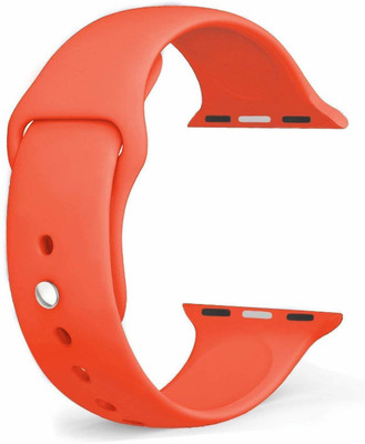 Juberous Soft Silicone Sport 42mm/44mm Band Orange Smart Watch Strap(Orange)