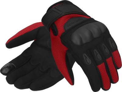 ROYAL ENFIELD Rambler V2 Riding Gloves Riding Gloves(Red & Black)