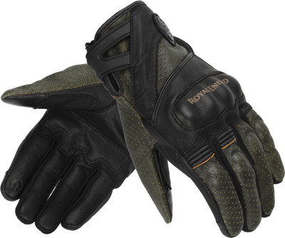 ROYAL ENFIELD Stalwart Riding Gloves Riding Gloves(Black & Olive)