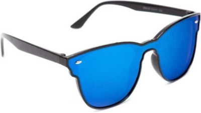 Aantic Wrap-around Sunglasses(For Men, Blue)