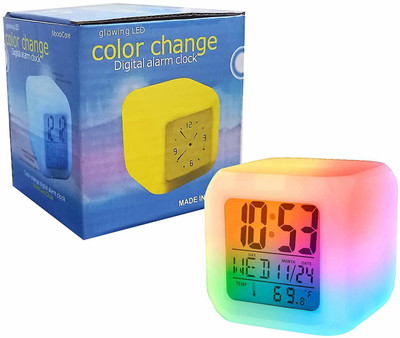 GVJ TRADERS Digital Multicolor Clock