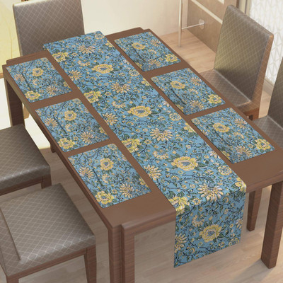 Texstylers Multicolor Organic Cotton Table Linen Set(Pack of 1)