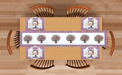 Texstylers Multicolor Organic Cotton Table Linen Set(Pack of 1)