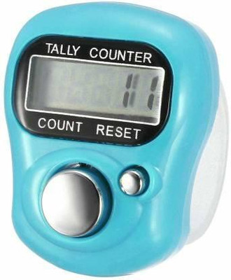 Raviour Lifestyle Raviour Lifestyle Manual Hand Finger Counting Machine Digital Head Electronic Tally Counter for Cricket Umpire and Various Counting Purpose (Pack of 1) Digital Tally Counter(Blue Pack of 1)