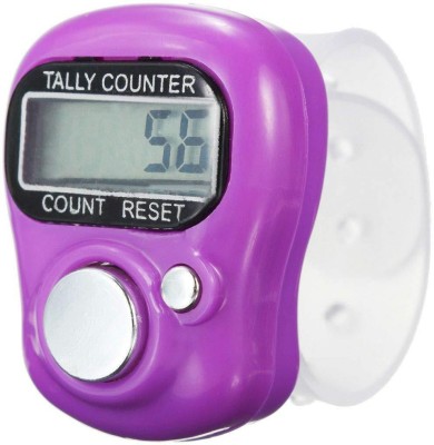 Raviour Lifestyle Raviour Lifestyle Digital Hand Tally Counter | 5 Digit Counting, Re-settable, with Finger Strap (Pack of 1) Digital Tally Counter(Purple Pack of 1)