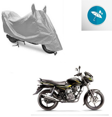 SRENTERPRISES Two Wheeler Cover for Bajaj(Discover 100 DTS-i, Silver)