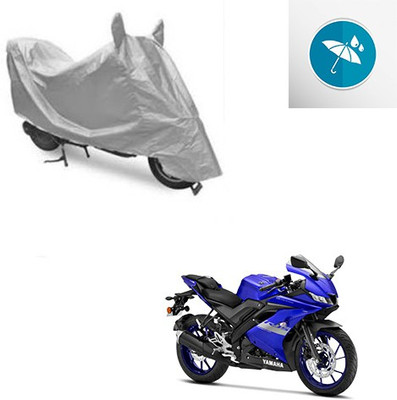 Atulit enterprises Two Wheeler Cover for Yamaha(R15 V3, Silver)