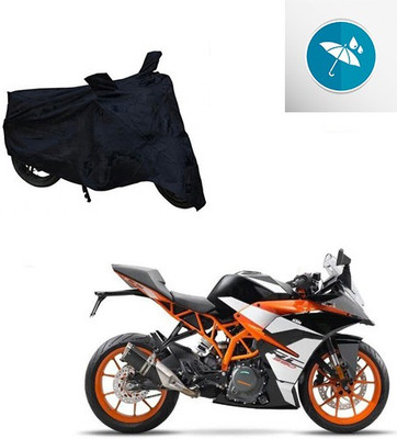 Atulit enterprises Two Wheeler Cover for KTM(RD 350, Black)