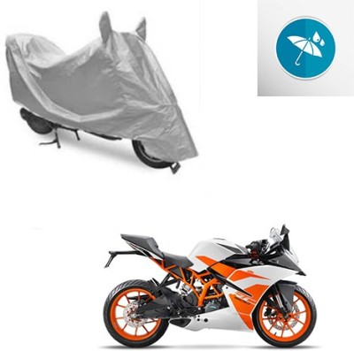 Atulit enterprises Two Wheeler Cover for KTM(Duke 200, Silver)