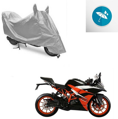 Atulit enterprises Two Wheeler Cover for KTM(RC 200, Silver)