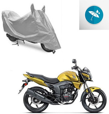 Atulit enterprises Two Wheeler Cover for Honda(CB Trigger, Silver)