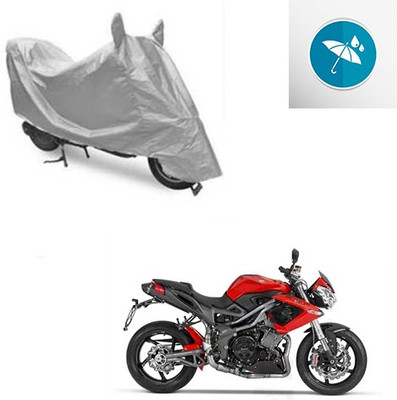 Atulit enterprises Two Wheeler Cover for DSK Benelli(TNT R, Silver)