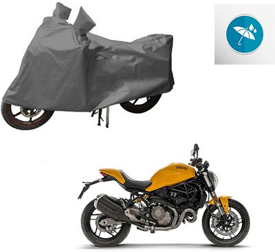 RPSENTTERPR Waterproof Two Wheeler Cover for Bajaj(Pulsar 200 NS DTS-i, Grey)