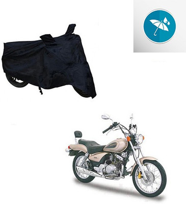 SRENTERPRISES Two Wheeler Cover for Yamaha(Enticer, Black)