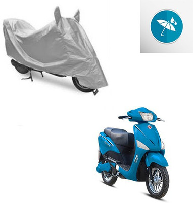 Gavya Two Wheeler Cover for Hero(Electric, Silver)