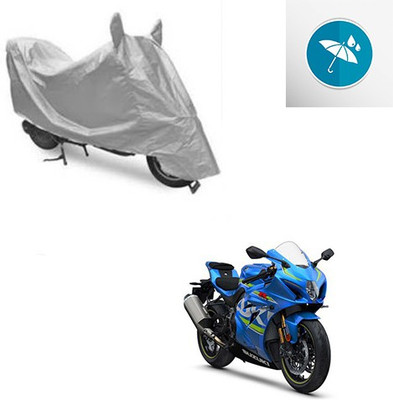 Atulit enterprises Two Wheeler Cover for Suzuki(GSX, Silver)