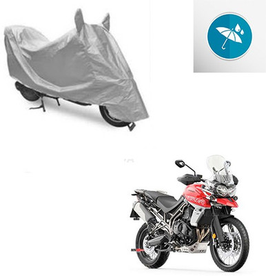 Atulit enterprises Two Wheeler Cover for Triumph(Tiger 800 XCA, Silver)