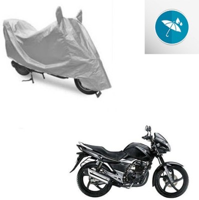 SRENTERPRISES Two Wheeler Cover for Suzuki(GS 150R, Silver)