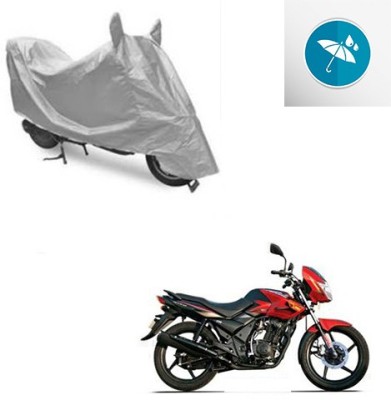 Atulit enterprises Two Wheeler Cover for TVS(Flame DS 125, Silver)