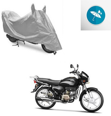Atulit enterprises Two Wheeler Cover for Hero(Splendor Plus, Silver)
