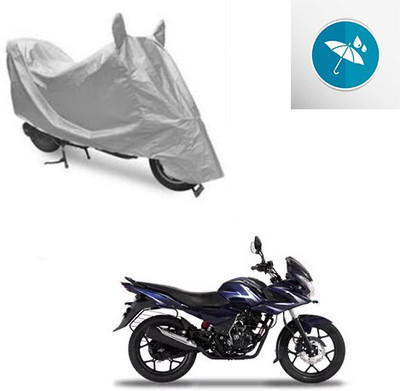 Atulit enterprises Two Wheeler Cover for Bajaj(Discover 150 f, Silver)