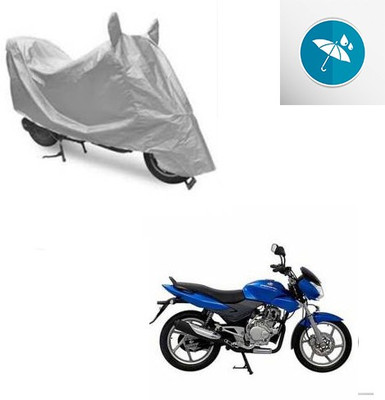RPSENTTERPR Waterproof Two Wheeler Cover for Bajaj(DTS-i, Silver)