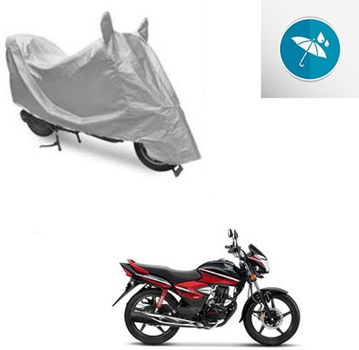 Atulit enterprises Two Wheeler Cover for Honda(CB Shine, Silver)