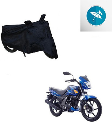 Atulit enterprises Two Wheeler Cover for TVS(Flame SR125, Black)
