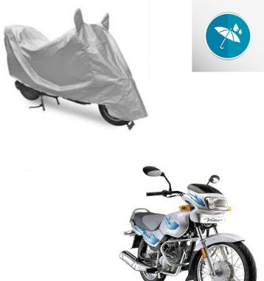 SRENTERPRISES Two Wheeler Cover for TVS(Victor GLX, Silver)