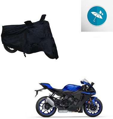 Atulit enterprises Two Wheeler Cover for Yamaha(YZF R1, Black)