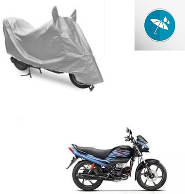 Atulit enterprises Two Wheeler Cover for Hero(Passion Plus, Silver)