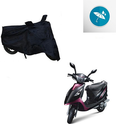 MMSSTAR Waterproof Two Wheeler Cover for TVS(Scooty Streak, Black)