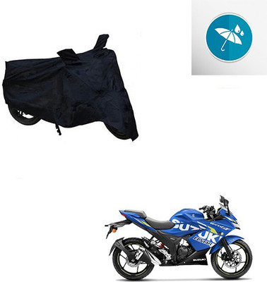 Atulit enterprises Two Wheeler Cover for Suzuki(Gixxer SF, Black)