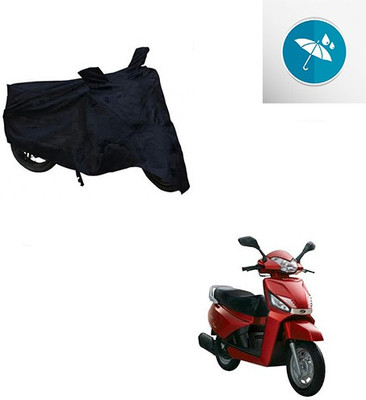 Atulit enterprises Two Wheeler Cover for Mahindra(Gusto, Black)