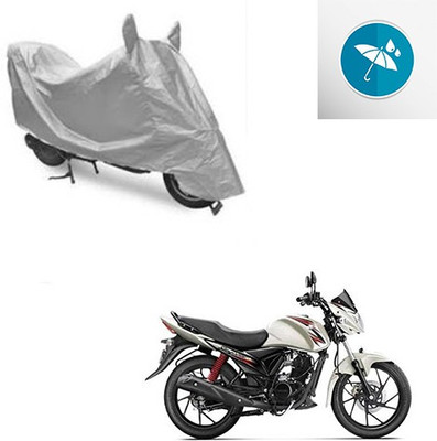 SRENTERPRISES Two Wheeler Cover for Suzuki(Sling Shot, Silver)