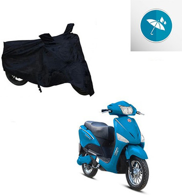 RPSENTTERPR Waterproof Two Wheeler Cover for Hero(Electric Optima, Black)