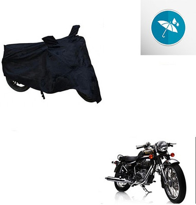 Atulit enterprises Two Wheeler Cover for Royal Enfield(Electra Delux, Black)