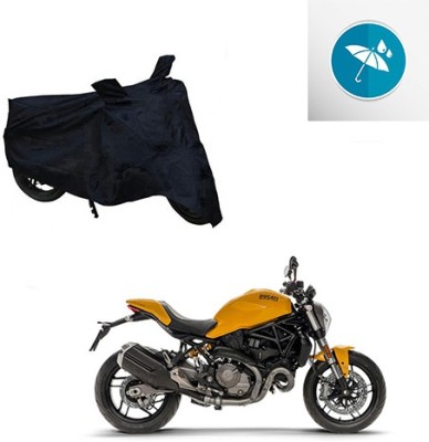 Mdstar Waterproof Two Wheeler Cover for Ducati(Monster 821, Black)