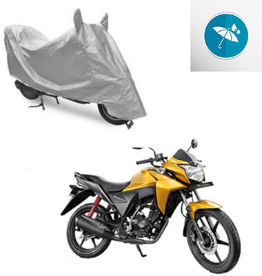 SRENTERPRISES Two Wheeler Cover for Honda(CB Twister, Silver)