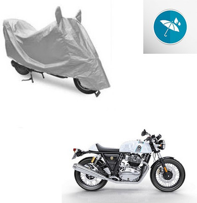 Atulit enterprises Two Wheeler Cover for Royal Enfield(Continental GT, Silver)