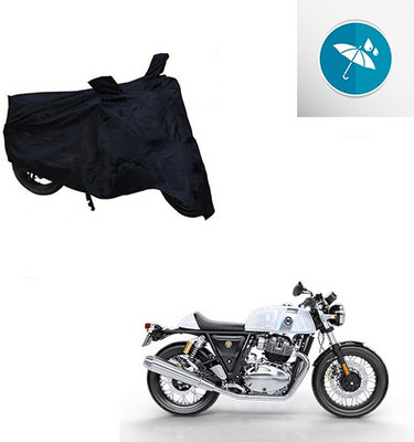 Atulit enterprises Two Wheeler Cover for Royal Enfield(Continental GT, Black)