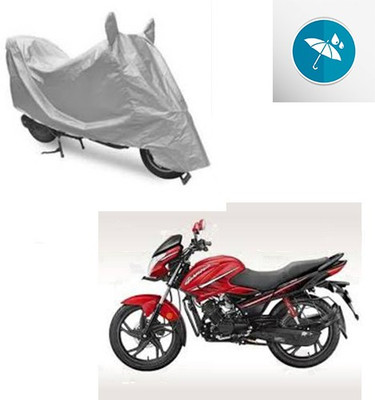 Atulit enterprises Two Wheeler Cover for Hero(Glamour, Silver)